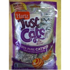 Pet Supplies - Cat Treat -  Catnip - 100% Pure - HartzBrand -  Just For Cats  / 1 x 28 Gram